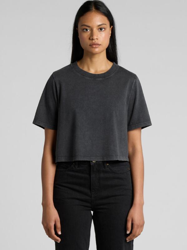 WOS STONE WASH HEAVY CROP Thumbnail