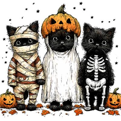 Halloween cats png 1 Thumbnail
