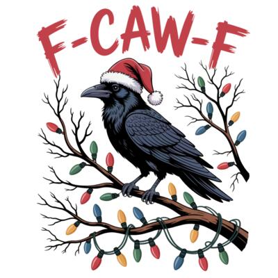 Funny F CAW F Raven Christmas PNG Thumbnail